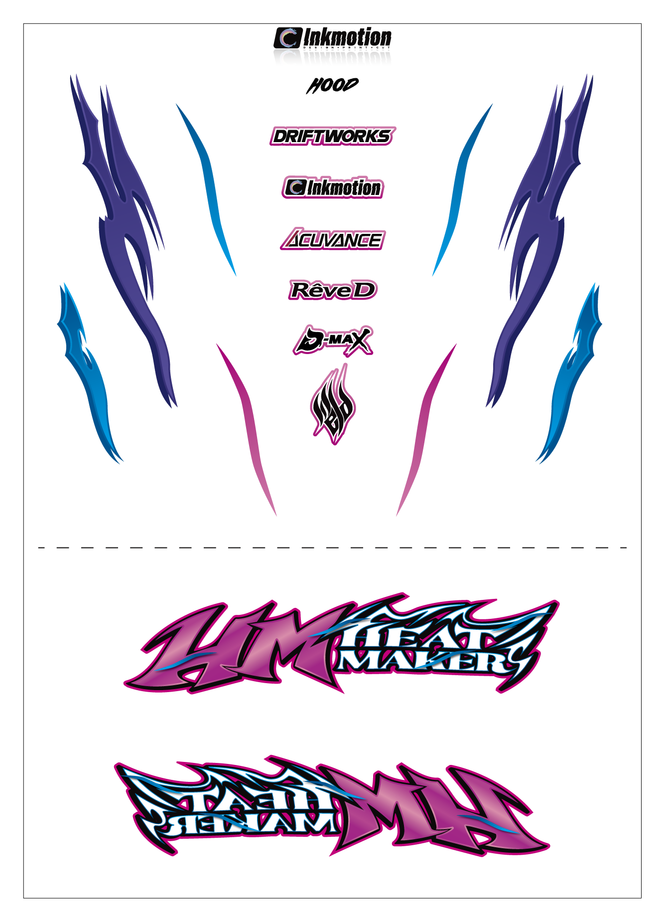 Inkmotion Heater Purple-Blue