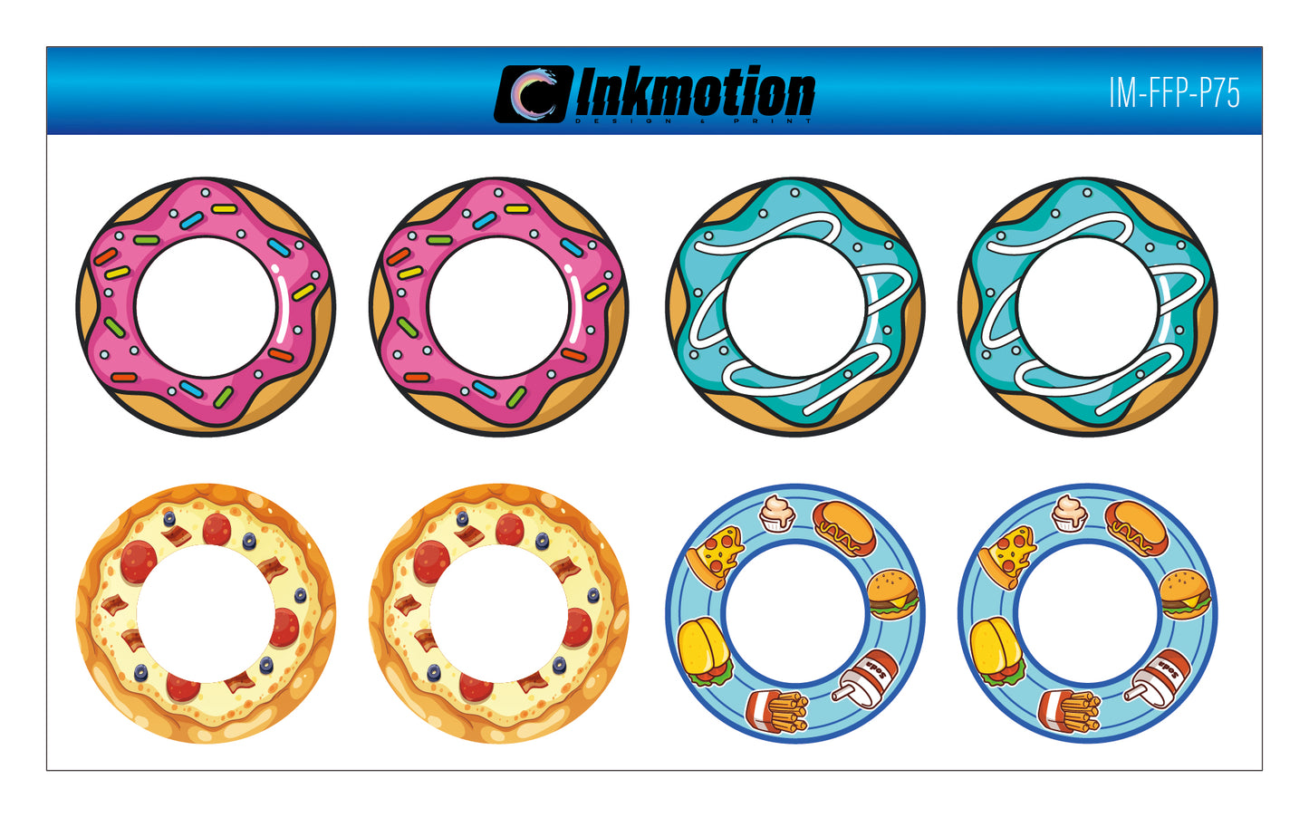 ReveD GA-18 Wheel Sticker (Fastfood)