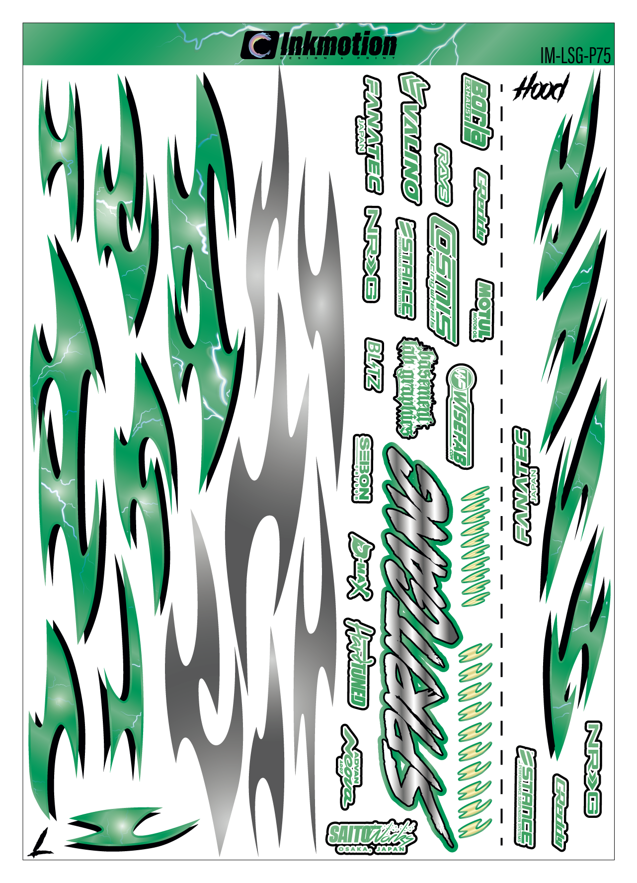 Spirit Gang Lightning Storm Green