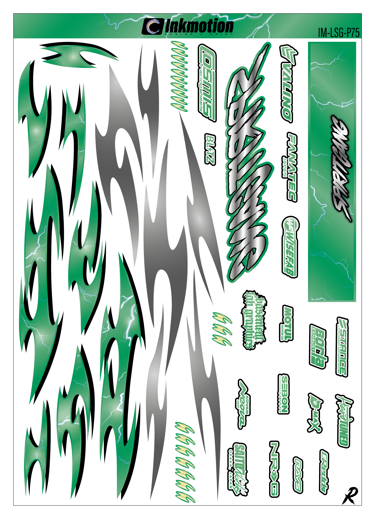 Spirit Gang Lightning Storm Green