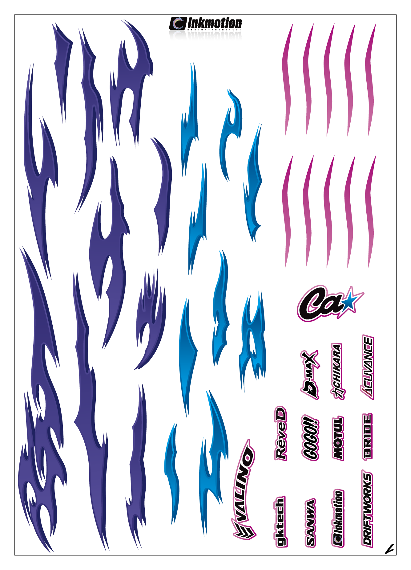 Inkmotion Heater Purple-Blue