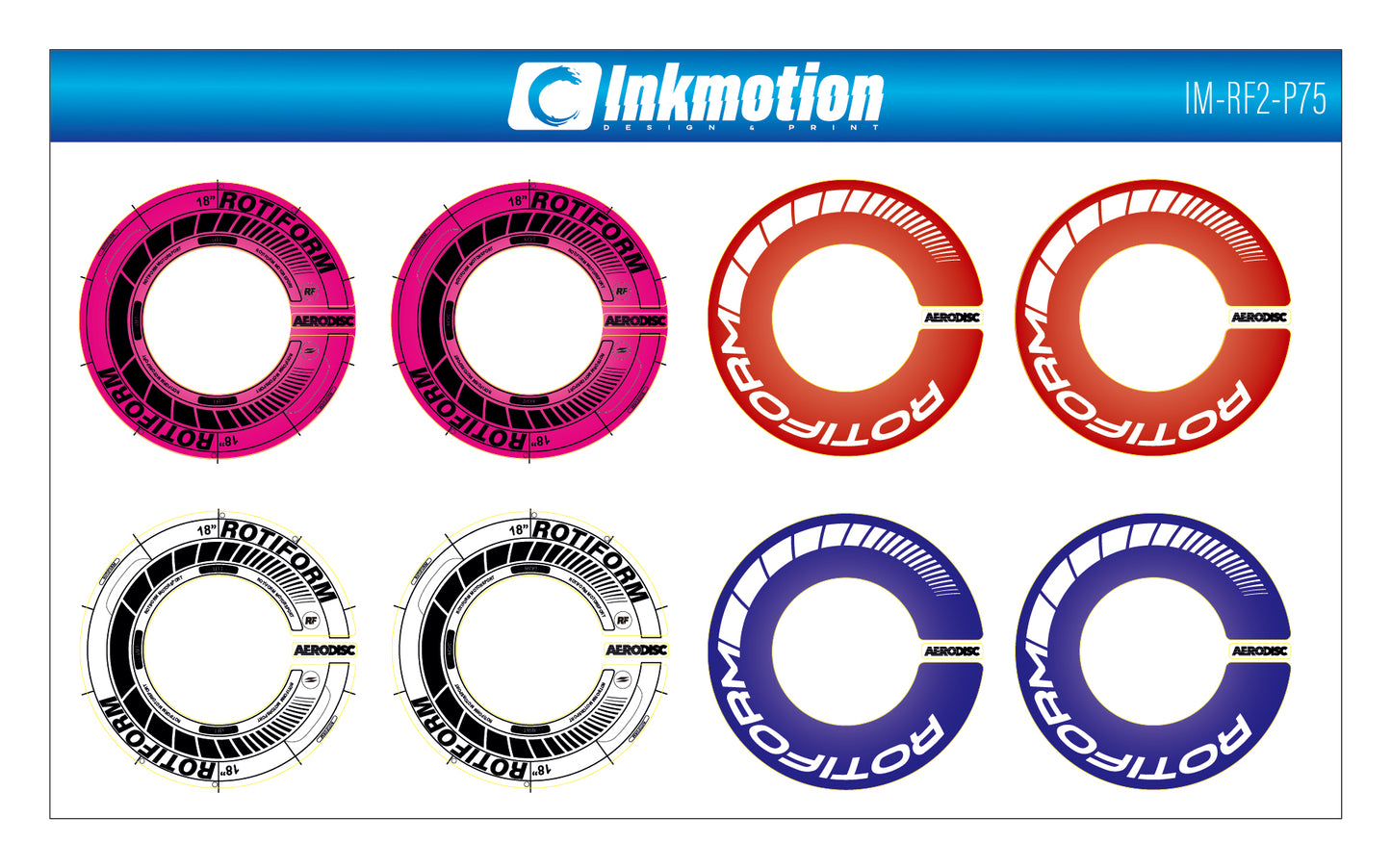 ReveD GA-18 Wheel Sticker (Rotiform 2)